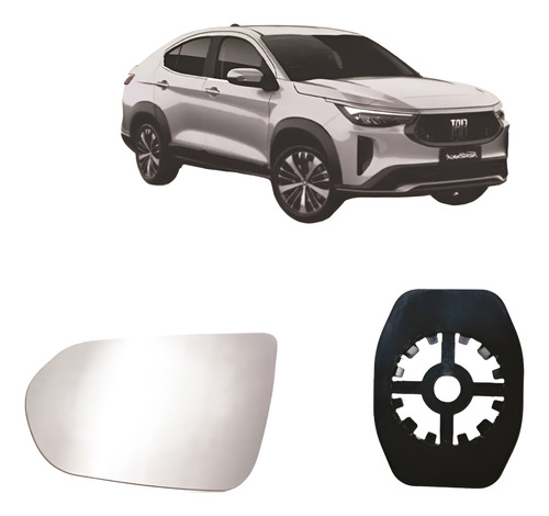 Lente Espelho Retrovisor Fastback 2023 Lado Direito Com Base