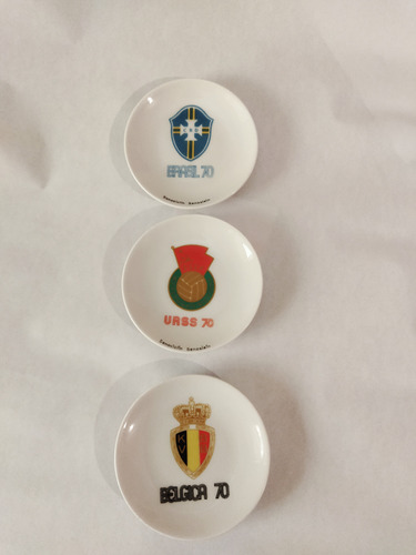 Mini Platos Porcelana Mundial De Fútbol México 70