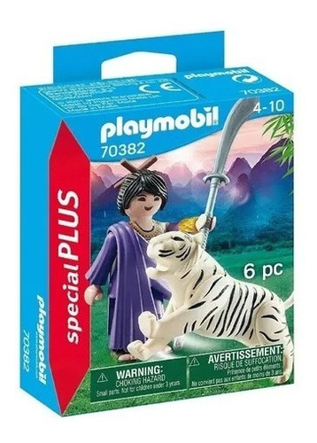 Playmobil Special Plus 70382 Luchador Asiático Con Tigre