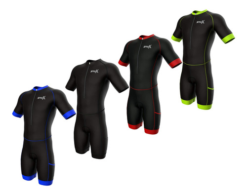 Sparx Aero Triatlon Traje De Triatlon De Manga Corta Para Ho