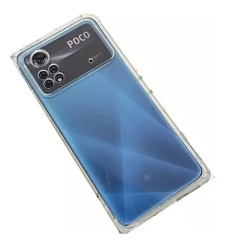 Funda Para Xiaomi Poco M4 Pro 4g Transparente + Vidrio Glass
