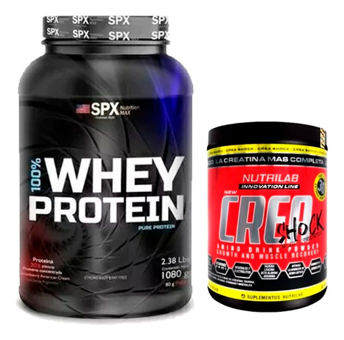 Combo Whey Protein Spx 1080gs + Creatina Nutrilab 300gs