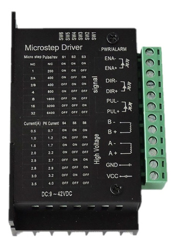 Driver Controlador Motor De Passo Tb6600 9-42vdc Max 4.0a