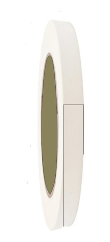 Fita Adesiva P/ Filetamento Branca - 3mm X 45m Crepe
