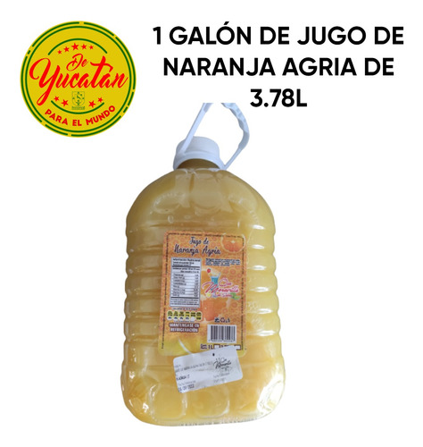 1 Galón Jugo Naranja Agria 3.78l Yucatán-cochinita, Marinado