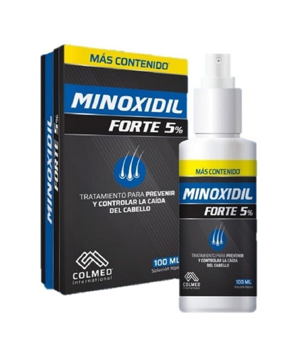 Imagen 2 de 5 de Minoxidil Forte Colmed Loción 5% Caja 100 Ml