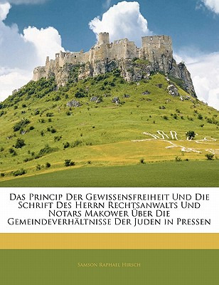 Libro Das Princip Der Gewissensfreiheit Und Die Schrift D...