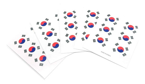 Calcomanía De Bandera De País De Corea Del Sur, Variedad De 