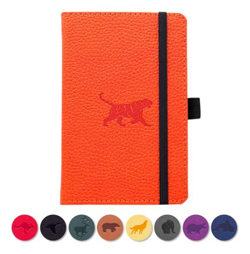 Dingbats - Wildlife Plain Pocket Notebook, Orange Tiger...