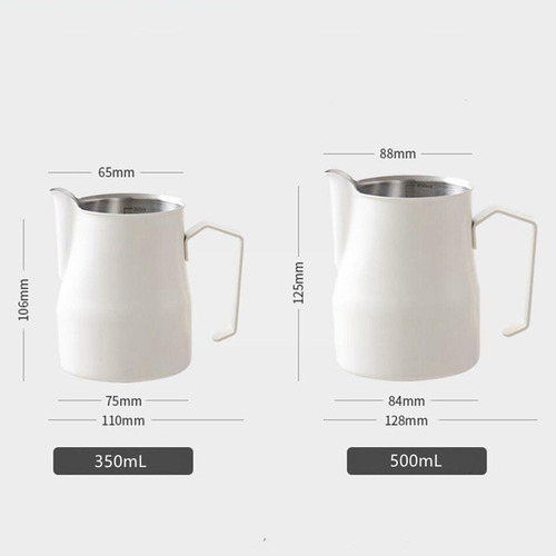 Jarra Para Espumar Leche, Jarra De Arte De Acero Inoxidable