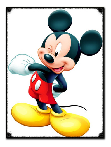 #24 - Cuadro Vintage 30 X 40 / No Chapa Mickey Mouse Disney