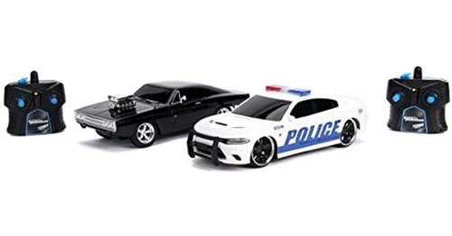 Jada Fast Y Furious Chase Twin Pack- Doms Dodge Charger R / 