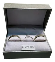 Comprar Par De Alianzas Modelo Anillo Esclavo Más Cintillo Plata 925
