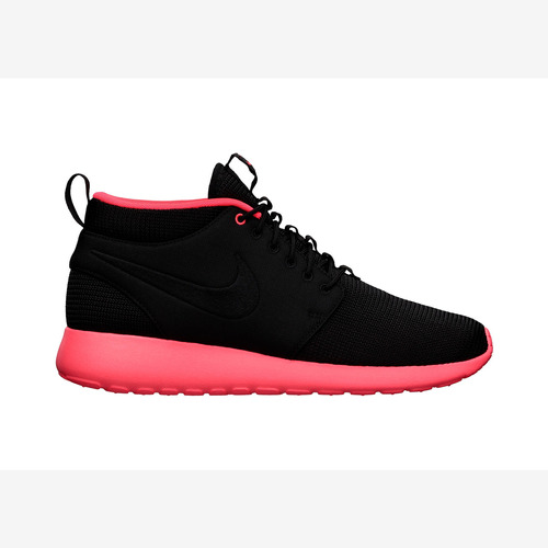 Zapatillas Nike Rosherun Mid Black Atomic Red 599501-006   