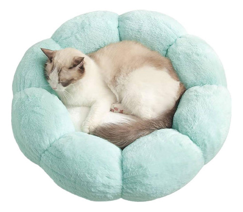 Cama Redonda Flor Para Perro Gato Mascotas 60 Cm Calidad Ax®