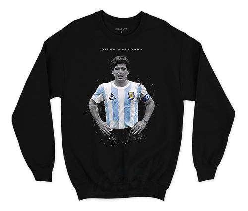 Buzo Diego Maradona 001 (negro:) Ideas Mvd