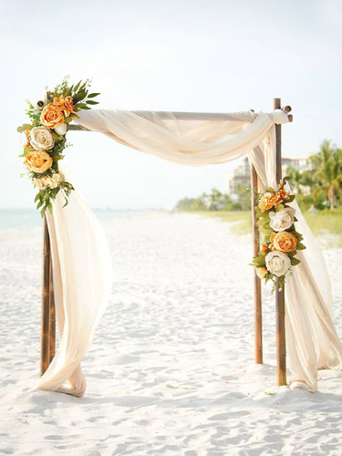 Ivory Peony Wreath For Weddings - 30cm
