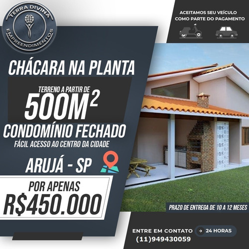 Imagem 9 de 12 de Chácara Na Planta A Venda Em Condomínio Fechado Próximo Ao Centro De Arujá