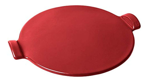 Henry Flame Top 14.5'' Piedra De Pizza, Rojo Burdeos