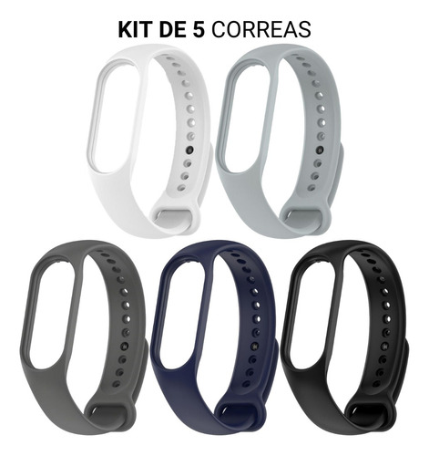 Correas Manillas Pulsos Para Mi Band 7 | Kit 5 Unidades