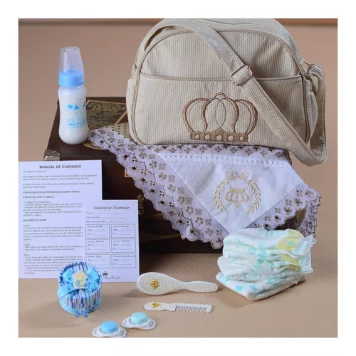 Bebe Reborn Menino Principe Enxoval + Bolsa Maternidade