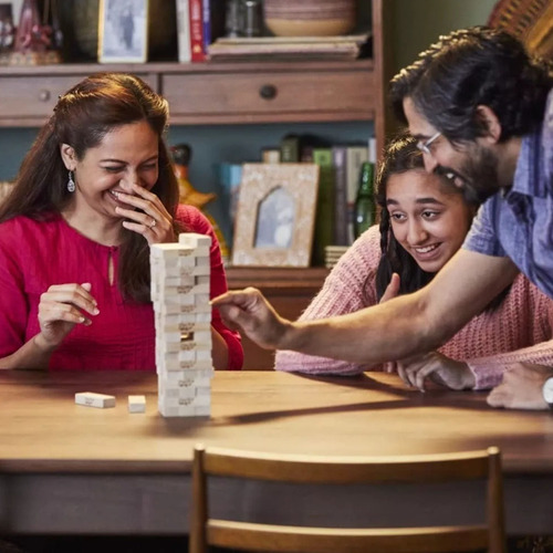 Conjunto Clássico De Blocos De Madeira Jenga