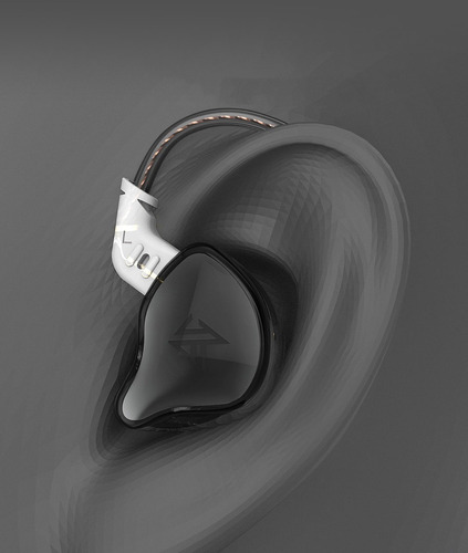 Imagen 6 de 9 de Auriculares In-ear Kz Edc 1dd Sin Microfono Cable Fijo Ofc