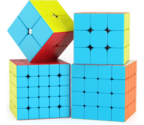 Pack 4 Unidades Cubos Tipo 2x2, 3x3, 4x4, 5x5 / Cubos Rubik