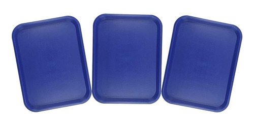 Imagen 1 de 9 de Combo 3 Charolas Restaurantera Alimentos Bandeja 14x18 PuLG.