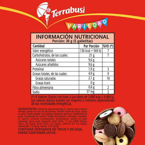 Galletitas Variedad Terrabusi 390g
