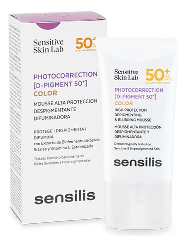 Sensilis Photocorrection D-pigment Spf50 Color 40ml Momento De Aplicación Día Tipo De Piel Todo Tipo De Piel