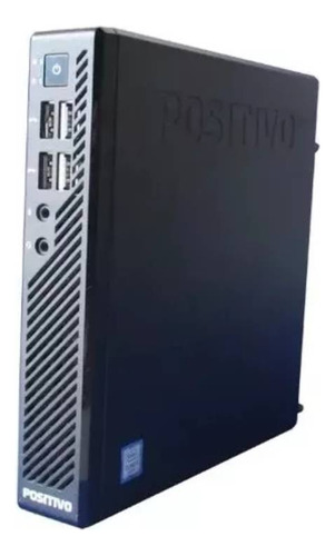 Mini PC Positivo Master C600 com Windows 10,  Core I3 6ª Gen, placa gráfica  Gráficos HD Intel® 530, memória RAM de  8GB e capacidade de armazenamento de 240GB - 110V/220V cor preto