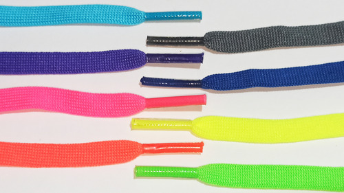 100 Pares Cordones Zapatillas Colores Fluo Clásicos Premium A Eleccion