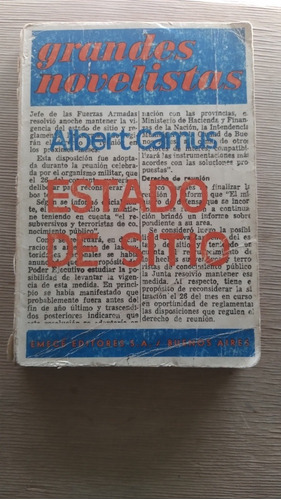 Estado De Sitio / Albert Camus