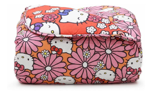 Edredom Dupla Face Matelassê Hello Kitty Queen Rosa - Artex