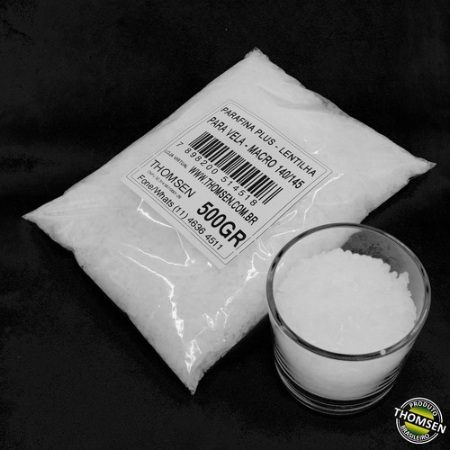 500 Gramas - Parafina Plus 140 145 Lentilha P Velas