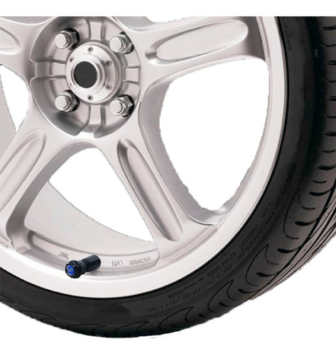 Imagem 8 de 9 de 1 Capa Válvula 414 Fiat Preto Bico Antifurto Pneu Tampa