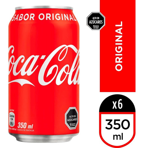 Coca-cola - Sabor Original - Lata 350 Ml - Pack 24 Unidades