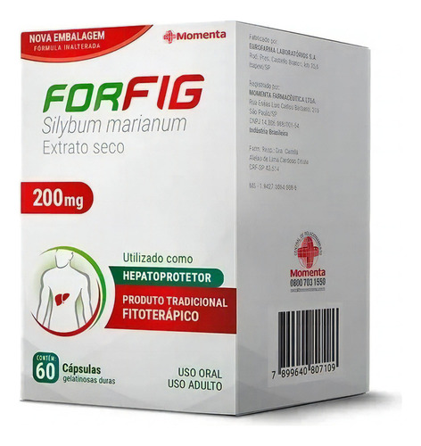 Forfig 200mg 60 Cápsulas Gelatinosas Sabor S