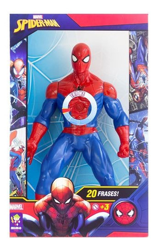 Muñeco Spiderman Con Frases- 50 Cm- Original-