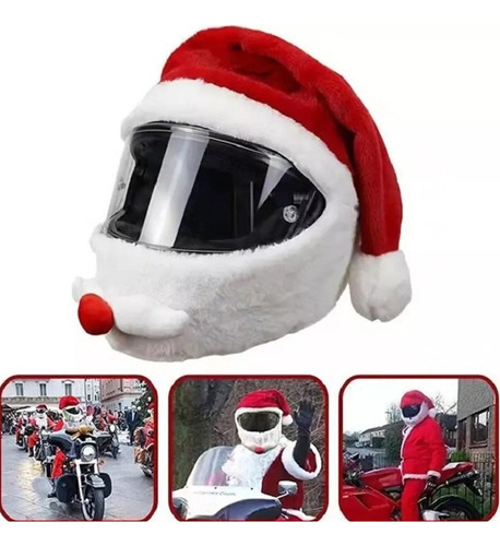 Funda De Casco De Estilo Navideño De Felpa Creativa 6