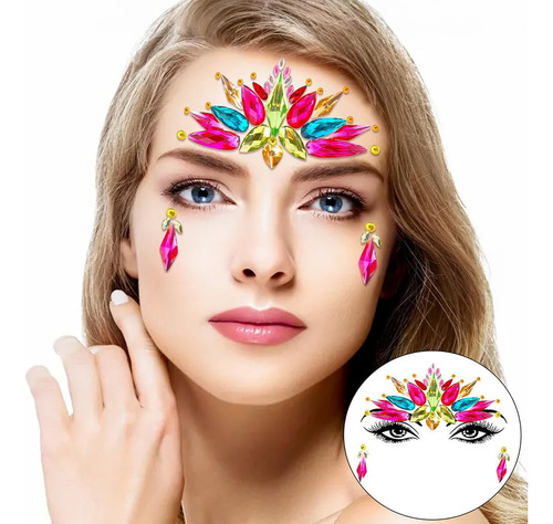Gemas Faciales Para Festivales De Música, Pegatinas De Joyer