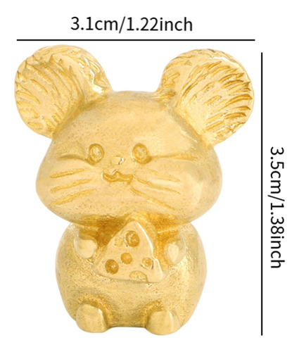 Manija De La Puerta Del Cajón De La Estatuilla Del Mini Oro