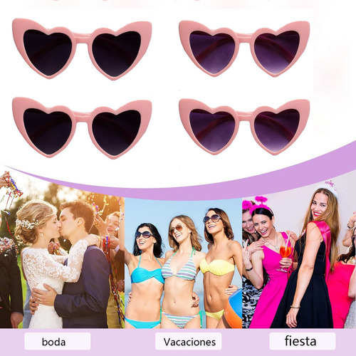 Gafas De Sol Lentes De Sol Con Forma De Corazón Clásico Para Mujervintage Niños Corazón Gafas De Sol Gafas De Sol Vintage Casual 12 unidades