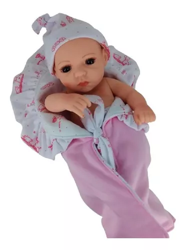 Boneca Bebê Reborn Laura Baby Mini 709-shiny Toys