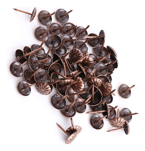 100 Clavos Decorativos Para Tapicería Vintage, Color Bronce