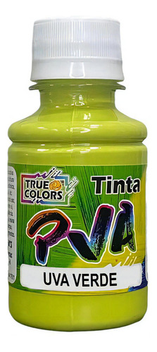 Tinta Pva Fosca Artesanato 100ml True Colors Cores Diversas Cor Uva Verde