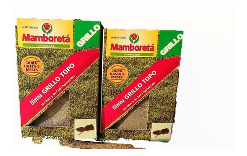 Imagen 4 de 7 de Grillo Topo Mamboreta Insecticida Grillo 200 G. Dura 6 Meses