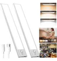 Comprar 2pack Lámpara 120 Led Barra Luz Sensor Movimiento Casa Baño Blanco