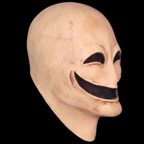 Máscara de terror para hombre sin rostro, color Halloween, sonrisa, máscara para cosplay